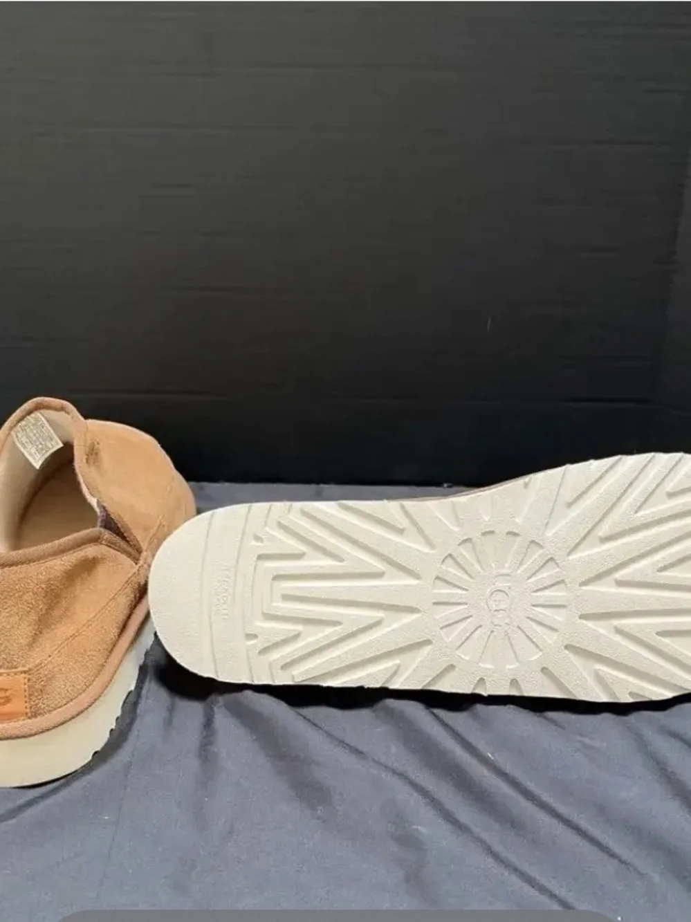 UGG Australia Men's Size 18 Suede Slip-On Shoes Worn by Stacey King Rare